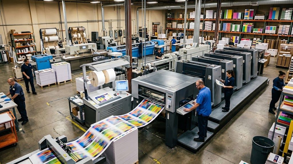 The Wetink Printing Press shop floor in Kano